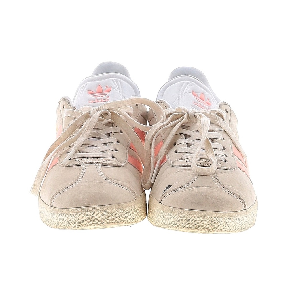 Adidas Women's Beige and Coral Gazelle Sneakers